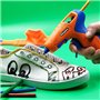 Cléopâtre - POPC4RGP - Cléo'GUN 3D'Paint - Pistolet Peinture 3D Sans Fil + Base de Stabilité + Recharges Peintures
