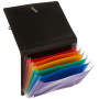 Viquel Rainbow Class - Trieur extensible 6 positions en plastique - Mini format (16x12cm) - Fermeture par élastique - Pour trans