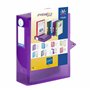 Viquel - Lot de 6 boites de classement en plastique personnalisable - Lot 6 boites à archive grande capacité - Boites de rangeme