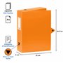 Viquel - Lot de 6 boites de classement en plastique - Lot 6 boites à archive fermeture bouton pression - Boites de rangement ass