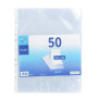 Lot de 50 pochettes perforées 24x32 en plastique - Pochettes transparentes Maxi format - Bord renforcé - Fabriqué en France