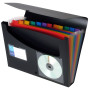 VIQUEL Trieur de classement RAINBOW CLASS en polypropylène de 12 compartiments intérieur multicolore