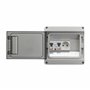 DEBFLEX - Coffret Electrique Etanche - Tableau Electrique 8 Modules - 1 Interrupteur Différentiel 40A/AC + 1 Disjoncteur 16A + 1