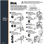 Connecteur electrique - Adaptateur prise - Prise Plate - Raccord electrique - Fiche electrique - Debflex 746814 - Gamme Blok - A
