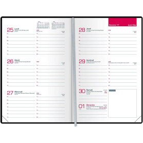 Oxford - Recharge Pour Agenda Semainier de Poche - Dimension 10 x 15 cm - Août 2025 à Août 2026 - Reliure Cousue - Pas de Couver