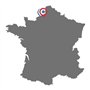 THIRARD - Boitier de serrure horizontale en applique double entrée à tirage pour entrée, gauche, axe 70mm, 140x88mm, noir