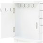AUUIJKJF Articles de maison, armoire à bijoux autoportante blanche, meubles de costume