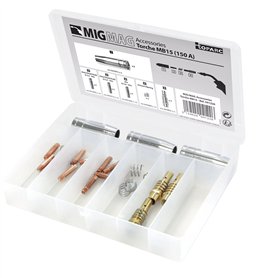 GYS - COFFRET CONSOMMABLES - POUR TORCHE MIG 150A (MB15) 041226 Boîte de consommables pour MIG torche 150 A