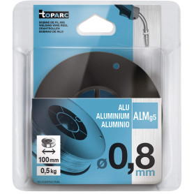 GYS - Bobine de Fil alu Ø0.8 Almg5-0.5kg - 100mm - CONSOMMABLE Soudure MIG/MAG