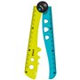 Maped - Règle Pliable Croc Croc - Utilisable Ouverte ou Fermée - Verrou pour Fixer la Règle ouverte - Forme Crocodile - Idéal po