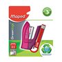 Maped – Mini Agrafeuse Greenlogic 26/6 24/6– Agrafeuse en plastique recyclé - Agrafeuse de poche avec ôte-agrafes + 400 agrafes 