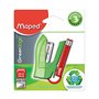 Maped – Mini Agrafeuse Greenlogic 26/6 24/6– Agrafeuse en plastique recyclé - Agrafeuse de poche avec ôte-agrafes + 400 agrafes 