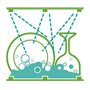 Maped Picnik Origins - Gourde avec Capuchon et Poignée - Bouteille d'Eau Etanche en Plastique - Bleu - 500ml