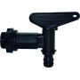 Boutté Robinet de cuve plastique PEHD 1/4 tour Nez automatique Noir