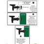 Boutté Robinet de cuve plastique PEHD 1/4 tour Nez automatique Noir