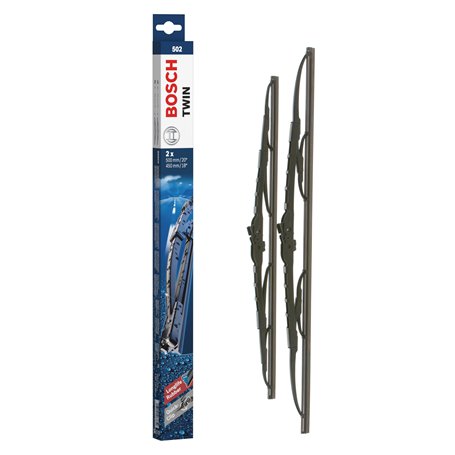 Bosch Balais d'Essuie–Glace Plats Conventionnel Twin 502