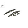 Bosch Balais d'Essuie–Glace Plats Conventionnel Twin 260, Longueur: 260mm/260mm – 1 Paire de Balais avant