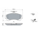 Bosch BP182 - Plaquettes de Frein Avant pour Voiture - Qualité Bosch - Réduction du Bruit et de la Poussière - Certifié ECE-R90 