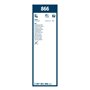 Bosch Balais d'Essuie–Glace Plats Conventionnel Twin 866, Longueur: 650mm/530mm – 1 Paire de Balais avant