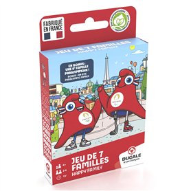 LA DUCALE - Jeu de 7 familles Mascotte Jeux Olympiques et Paralympiques Paris 2024 - Jeu de Cartes Enfant et Famille - à partir