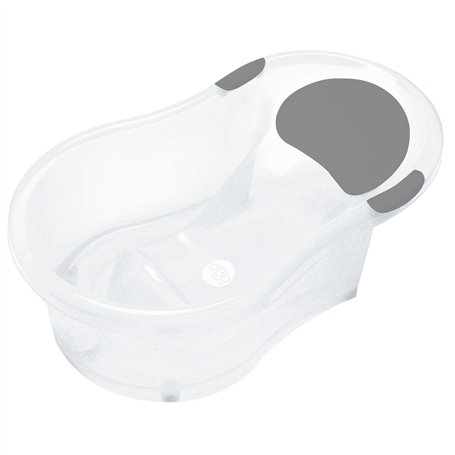Baignoire transat dBb Remond pour bébé de 0 à 6 mois - blanche translucide pailletée