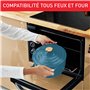 Tefal AIR SOFT LIGHT, Cocotte 24cm, Légère en fonte d'aluminium, Couvercle de condensation, Nettoyage facile, E2704604