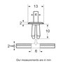 Agrafes pour vehicules type peugeot-citroen Restagraf Ref: 442