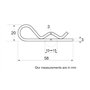 Restagraf Goupille Bêta d=3 mm (Pack de 15 Pcs)