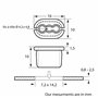 Écrou Plastique Garniture Intérieure et Porte pour Véhicules Renault/Peugeot/Citroën/PSA, 4.5mm Vis Diamètre, 7.2 x 14.2mm Poinç