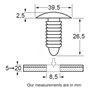 Agrafes pour vehicules type renault Restagraf Ref: 1234