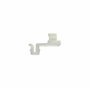 Restagraf Agrafe de Tringle Serrure de Porte, 4mm Poinçon, Lot de 10, Jaune/Blanc