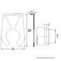 Agrafes pour vehicules type renault Restagraf Ref: 1343, Blanche