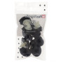 Agrafes pour vehicules type volkswagen - audi - seat - skoda Restagraf Ref: 1410, Noir/Blanc