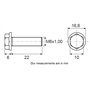 Restagraf - Vis Hexagonale à Embase - Diam. M6-1.00 x 20 mm - Réf. 1429 - Compatible avec Alfa Romeo, Fiat, Lancia - Sachet de 3