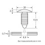 Restagraf - Fixations Agrafe de Garnissage pour Insonorisant Capot - Compatible avec Hyundai, Kia - Réf. 12716 - Sachet de 15