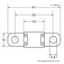 Restagraf - Fusible Midi pour Automobile - Puissance 70 A - 58 V - Réf. 17134 - Sachet de 2