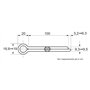 Restagraf Goupille Fendue d=10x100 mm Din 94 Compatible avec Tout Type de Véhicule (Pack de 25 Pcs)
