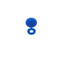 Restagraf - Rivets Épanouis avec Chapos Bleus, Blancs pour Plaques d'Immatriculation - Diamètre 4 mm - Longueur 16 mm - Réf. 225