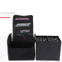 Organisateur de vernis à ongles Boîtes à cosmétiques professionnelles de grande capacité, Kit de Nail Art Portable à fermeture é