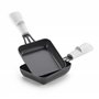 LAGRANGE Appareil à raclette 4 personnes, 500 W, Plateaux verre, plateau supérieur démontable pour nettoyage simplifié, Repose p