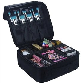 Organisateur de vernis à ongles Sac de rangement Portable avec séparateurs réglables