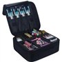 Organisateur de vernis à ongles Sac de rangement Portable avec séparateurs réglables