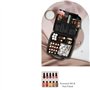 Organisateur de vernis à ongles Sac de rangement Portable avec séparateurs réglables, for cosmétiques et beauté, organisateur d'
