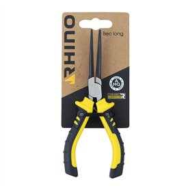 RHINO - Mini pince à bec long 150 mm - Fabriqué en Acier haute qualité - Idéal pour du travail dans des petits espaces - Longueu