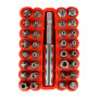 COGEX - Embouts de vissage 25mm - Spécial électronique - 32 pièces avec support et porte embout - Composition: 9 embouts étoiles