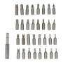 COGEX - Embouts de vissage 25mm - Spécial électronique - 32 pièces avec support et porte embout - Composition: 9 embouts étoiles