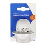 douille avec bague - Douille en plastique - Culot E27 - Convient aux bouche à vis E27 - Utile pour les