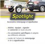 OROK - Gyroflash, gyrophare orange - Gyrophare magnétique bi-voltage - 12/24V LED - Branchement par prise allume cigare - Caboch