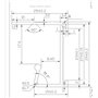Jeu de 2 Rails 76cm support dossiers suspendus (dossiers suspendus non fournis) en aluminium à visser sous tablette bois