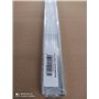Jeu de 2 Rails 76cm support dossiers suspendus (dossiers suspendus non fournis) en aluminium à visser sous tablette bois